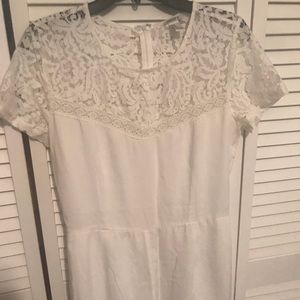 White lace romper